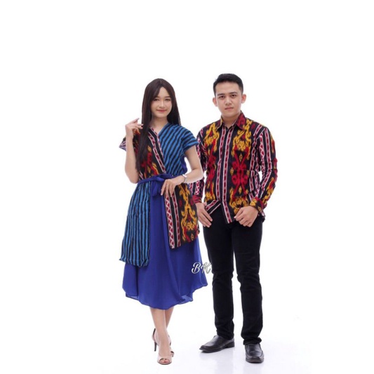COUPLE Dress Batik wanita MOTIV SONGKET