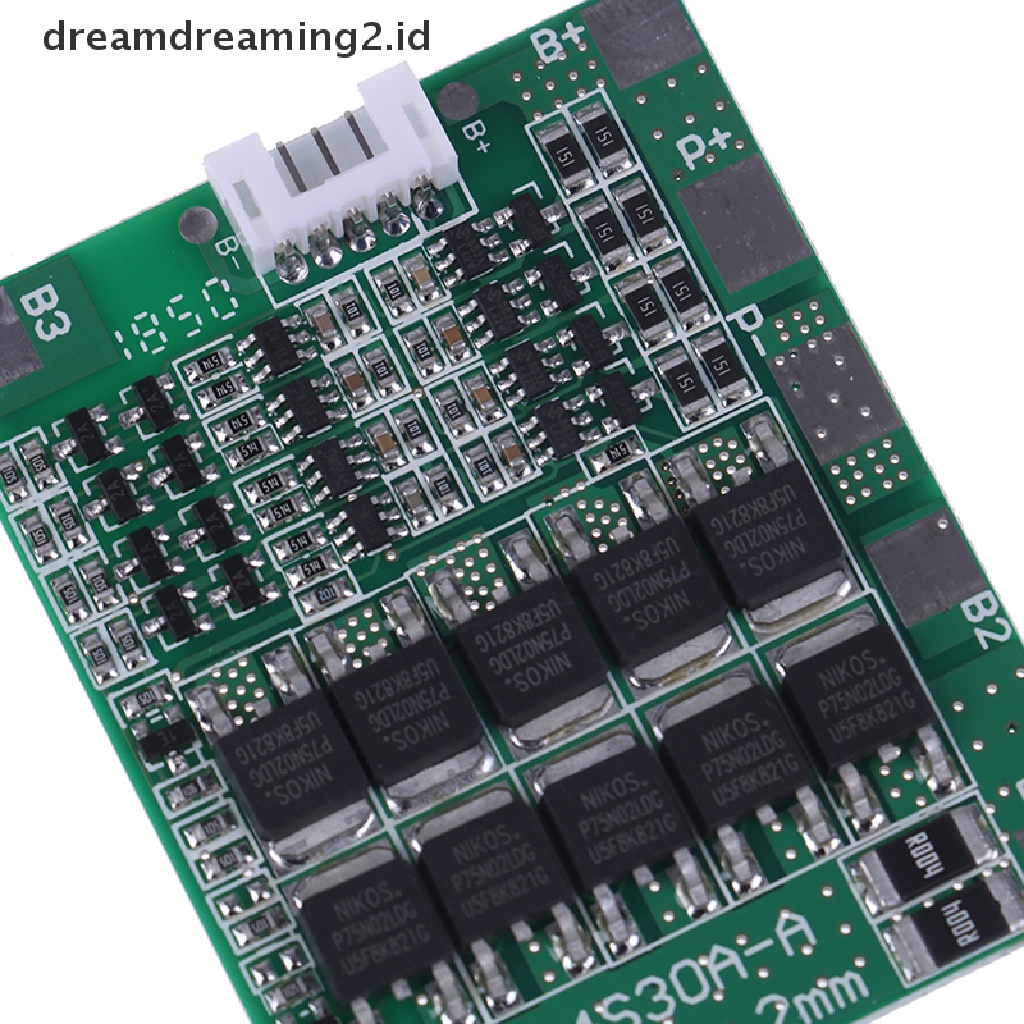 (LIKE) 4s 14.8v 30a bms pcb board Pelindung 18650 li-ion cell balance