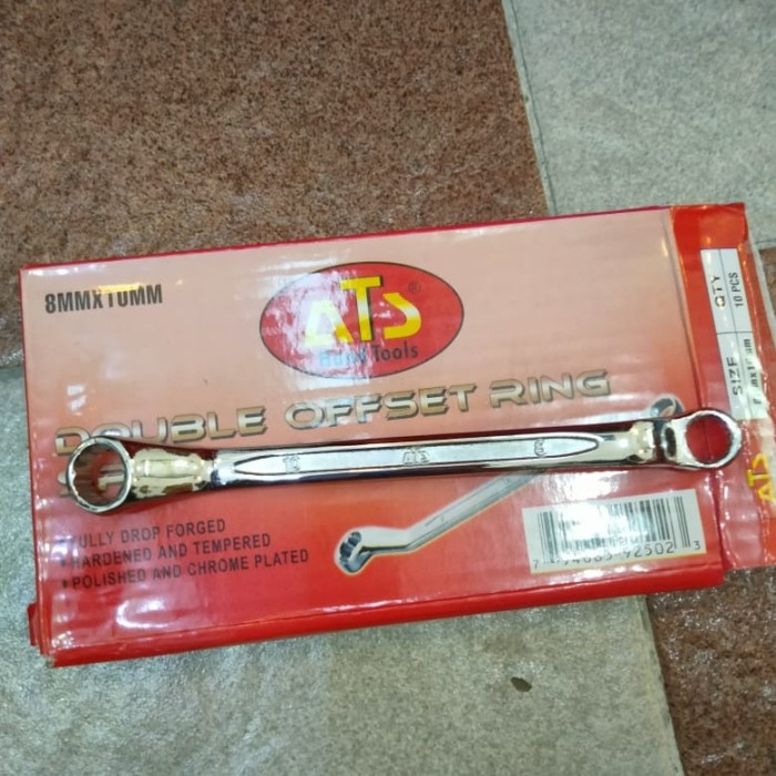 ATS kunci ring 8x10 mm box end wrench 8 x 10 ORIGINAL 8mm x 10mm