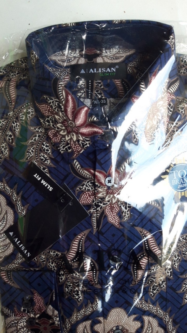 Alisan Kemeja Batik Printing Slimfit Panjang