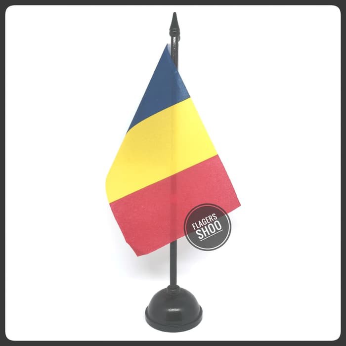 

Bendera Meja Chad + Tiang Kayu