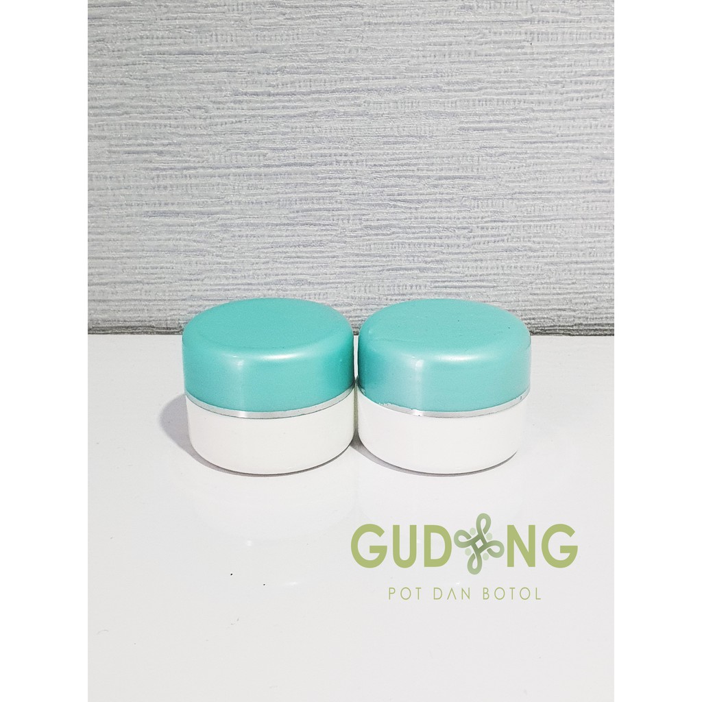Pot Cream 12,5 gr / 12,5gr Ijo Tosca Tua Putih (KEMASAN 25 PCS)