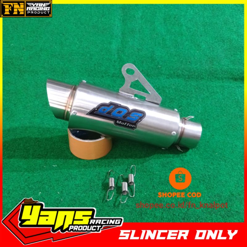 Knalpot DOS muffler / slincer DOS 50mm / silincer knalpot DOS muffler / slencer DOS / knalpot racing