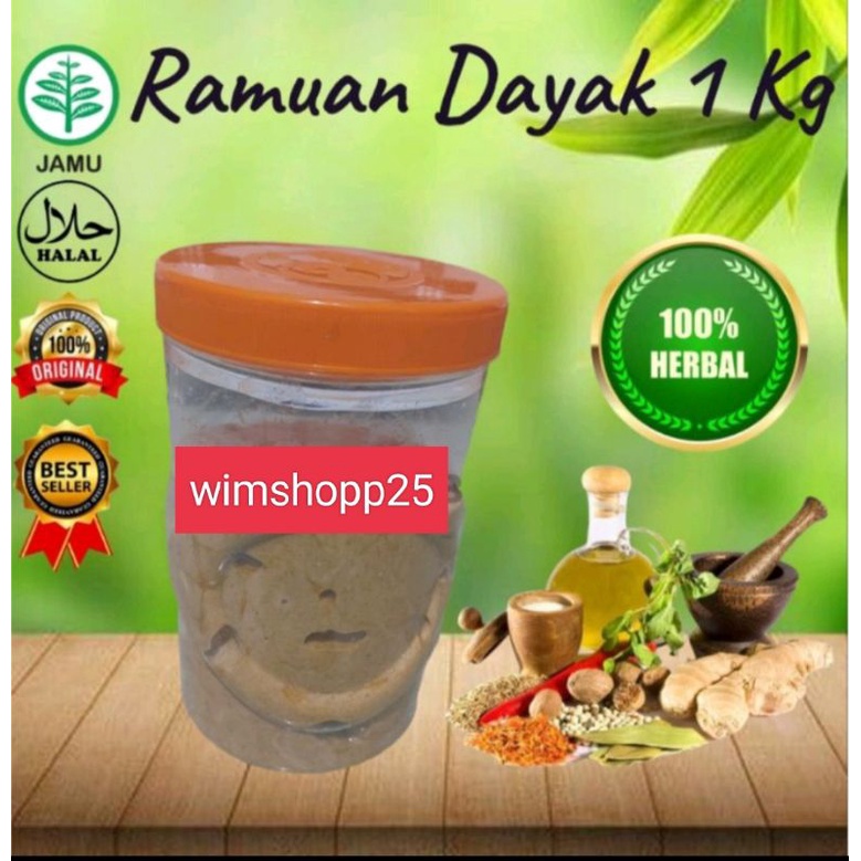 RAMUAN DAYAK BASAH ORIGINAL REMPAH KILOAN