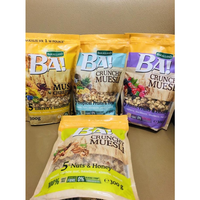 

Diskon granola BA! bakkalland crunchy muesli 300gram ada 4jenis rasa Diskon