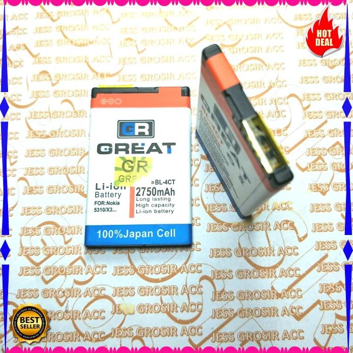 Acc Hp Baterai Double Power Nokia Bl 4Ct Bl4Ct Bl 4Ct 5310 2720 5630