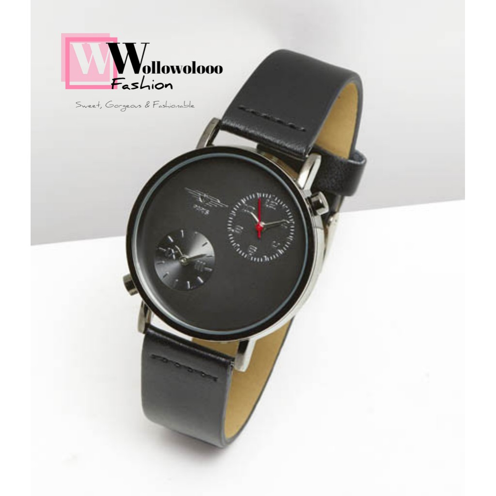 JAM TANGAN PRIA ANALOG WARNA HITAM SOPHIE PARIS KIMBO WATCH GPU1209B5