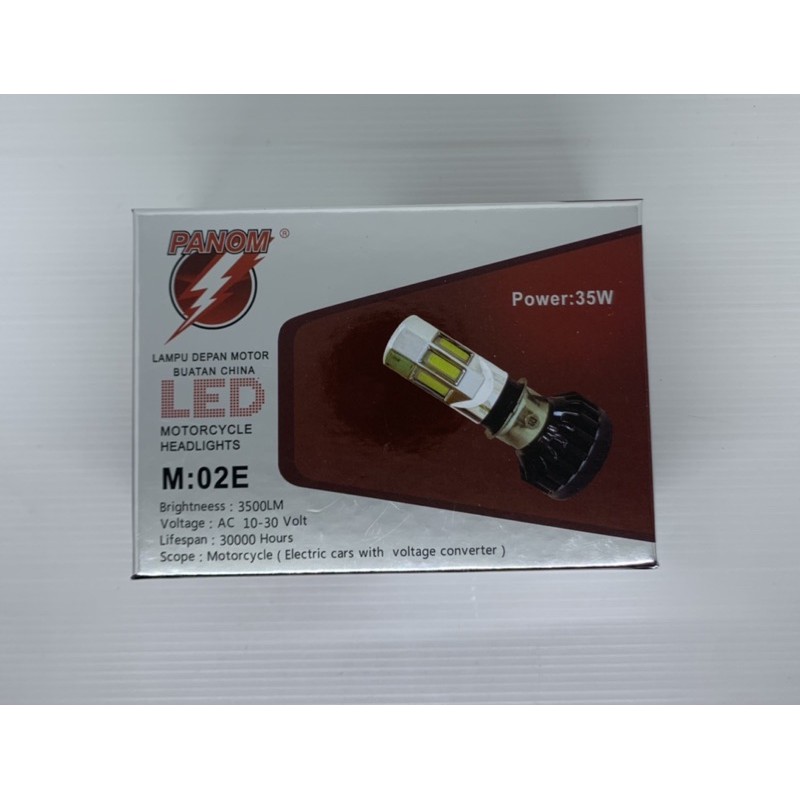 Lampu Depan 6 Sisi RTD Rayton Asli Ac Dc Original Lampu LED 6 Mata AC/DC Original M02E M:02E Plus Kipas H6 H4 & 3 Mata-1