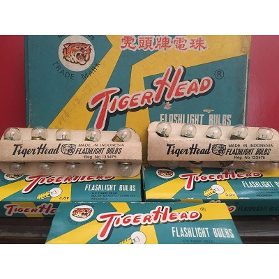 Lampu bohlam dop senter flashlight bulb Tiger Head