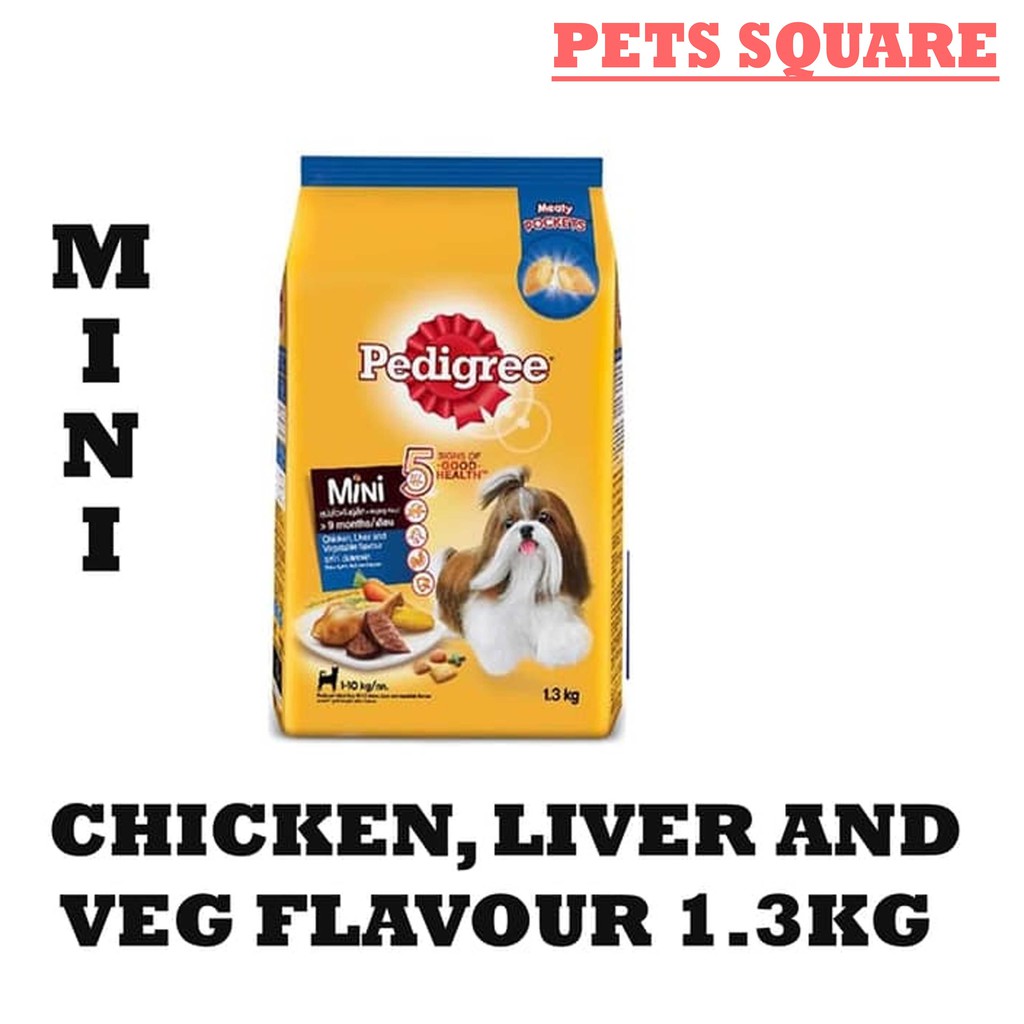 PEDIGREE CHICKEN, LIVER &amp; VEG (MINI) 1.3KG