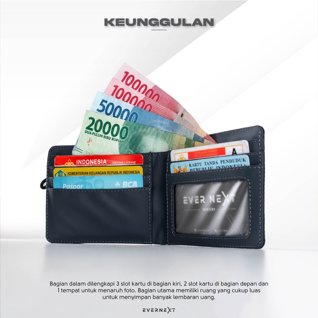 Dompet Lipat Premium Footage Pria Waterproof Dompet Lipat Pria Terbaru