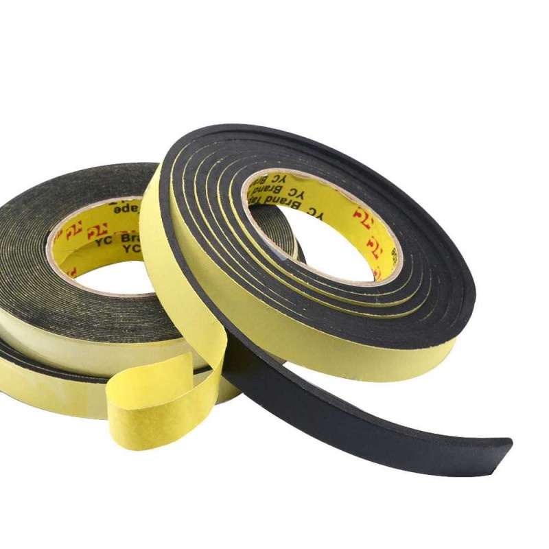 Lakban Selotip Lis Strip Penutup Celah Pintu Sponge Rubber Seal 10M