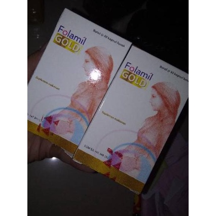Folamil Genio dan Folamil Gold isi 30 - Soft Capsules - Suplemen Kehamilan isi 30 kapsul .