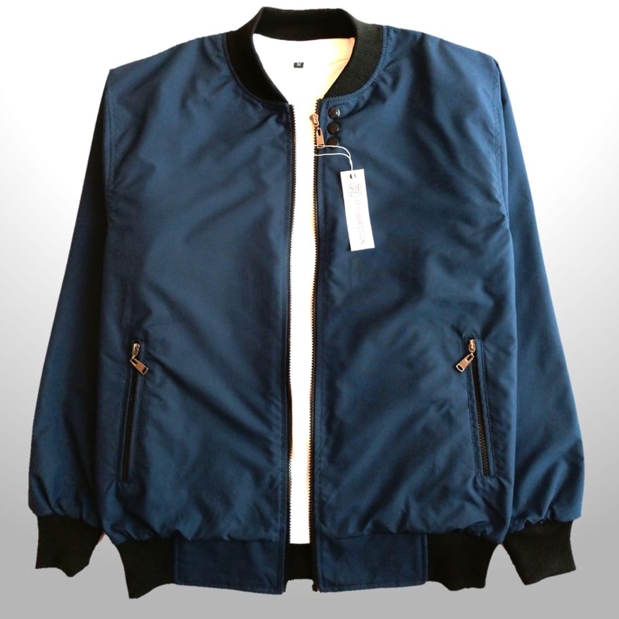 Jaket Pria Bomber /Jaket Bomber Pria Original Polos Tebal Halus Tahan Angin Kwalitas Dstro