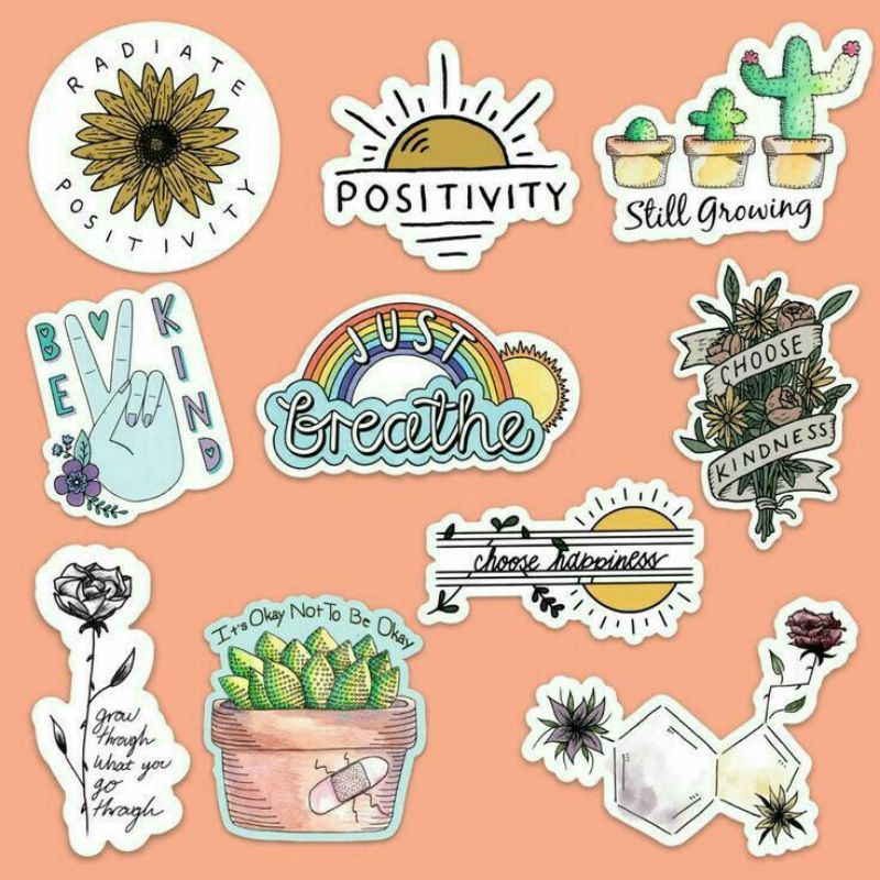 

sticker set | sticker aestetic | stiker tumblr | stiker laptop | stiker hp unik