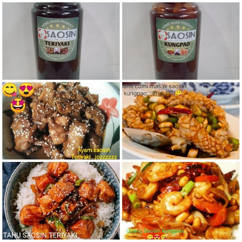 

Saos Saosin Rasa Teriyaki/Kungpao/Lada Hitam/Barbeque/Hot Barbeque (Bumbu Instan)