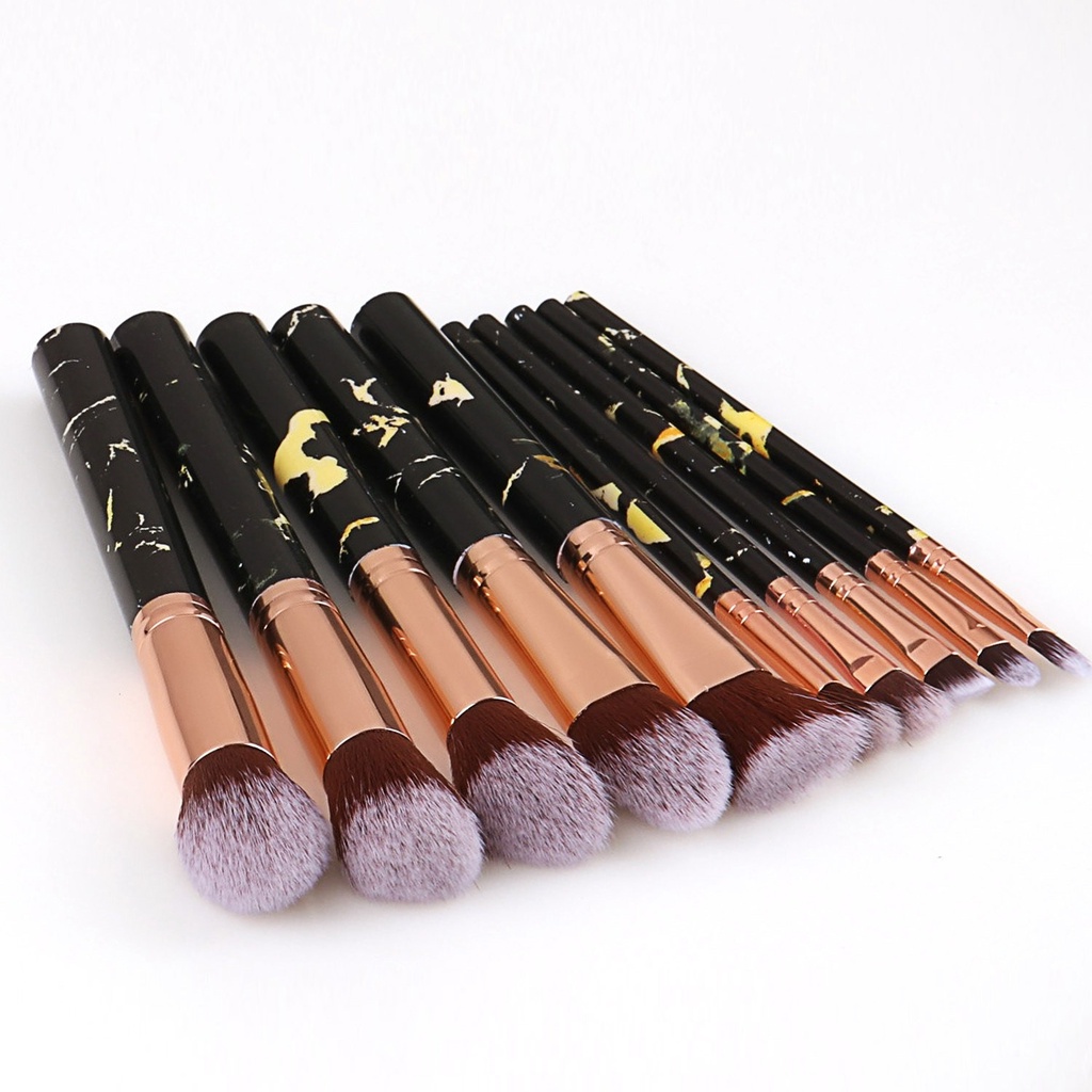 ELFYDO Kuas SET A Kuas Makeup Set Make Up Brush Kuas Makeup Multifungsi Kuas Concealer Eyeshadow Foundation ISI 10PCS