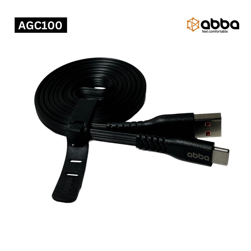 ABBA AGC100-KABEL DATA ABBA AGC100 TYPE-C 3.0 AMPERE 100CM FAST CHARGING DATA CABLE COLORFUL