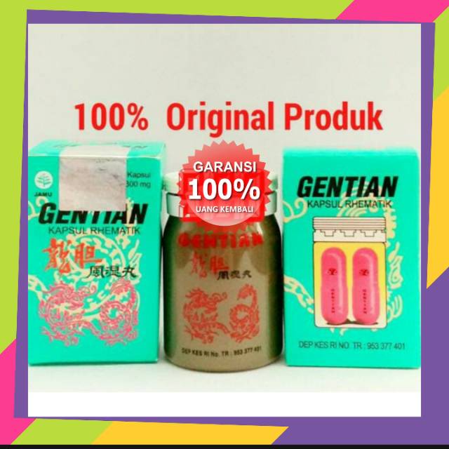 obat herbal sakit pinggang, obat sakit pinggang, rematik, obat cina, pill pil  obat asli Gentian