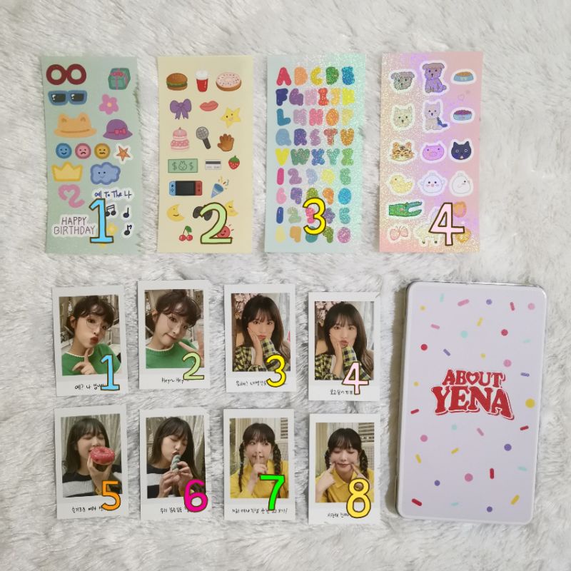 READY STOCK [SHARING] OFFICIAL CHOI YENA BIRTHDAY - YENA DIY POLAROID SET - PC PHOTOCARD PHOTO CARD 