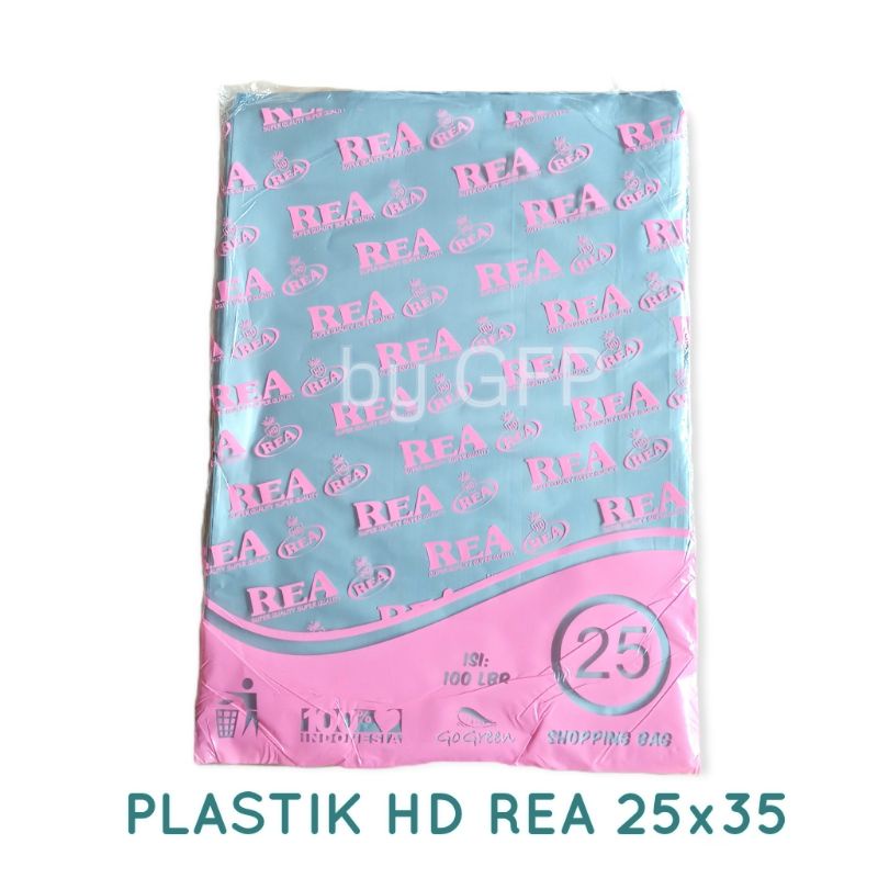 Kantong Plastik HD 25x35 cm 100pcs REA Tanpa Plong - Plastik Packing Olshop Online Shop Besar Baju