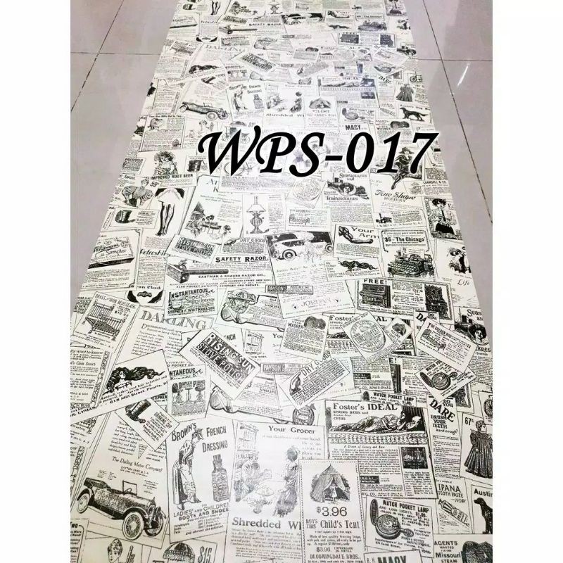 Wallpaper Sticker Dinding Motif Koran Ukuran 10m x 45cm