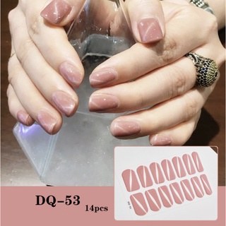 PREMIUM STICKER Nail Art Sticker Kuku 14 pcs Nail Art premium / Stiker kuku tempelan warna kuku tangan Manicure Pedicure KU030