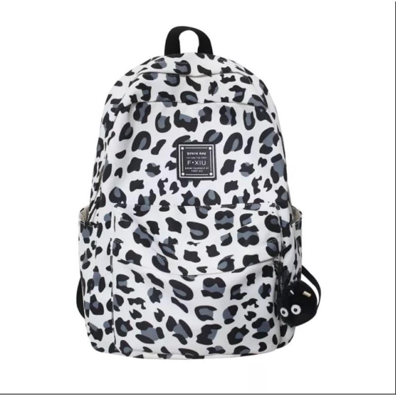 Mochillastore - Tas Sekolah Ransel Backpack Anak Perempuan SD SMP SMA Tas Unique Motif Leopard Tas macan Termurah Ukuran Besar