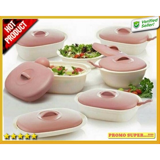 Verona Kotak Sayur / Tempat Makan / Wadah Saji 6 set Microwave - Press R3339