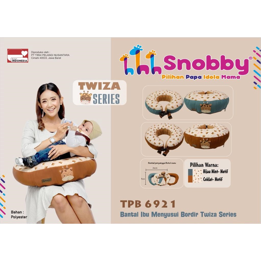 Snobby Nursing Pillow Bantal Menyusui (Dengan Gasper) + Bantal Dot Twiza Series - TPB 6921