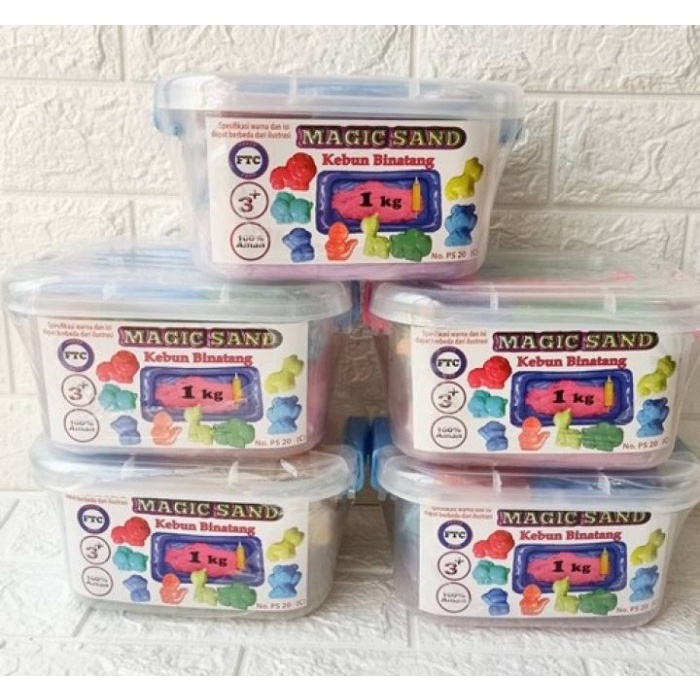 Magic Sand Pasir Kinetik Ajaib 1 kg Kotak