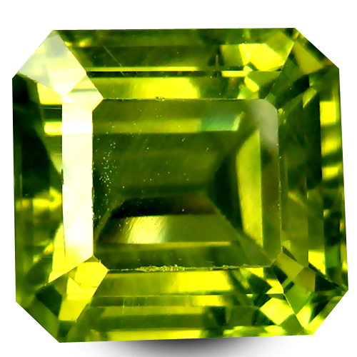 Certified VVS Octagon 11.17ct 11.85x11mm Natural Unheated Green Apatite Mali AP130