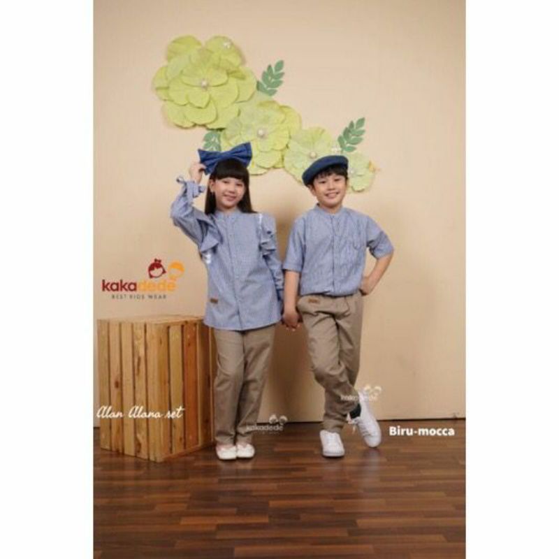 Set Alan dan Alana Setelan Couple Kakadede Setelan Couple Keren Setelan Kakadede Branded Setelan Couple Keren 4-12 tahun-4