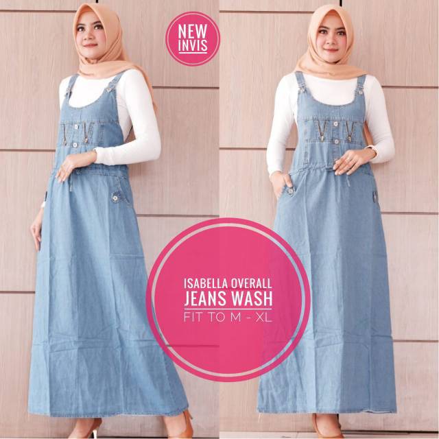 overall jeans muslimah