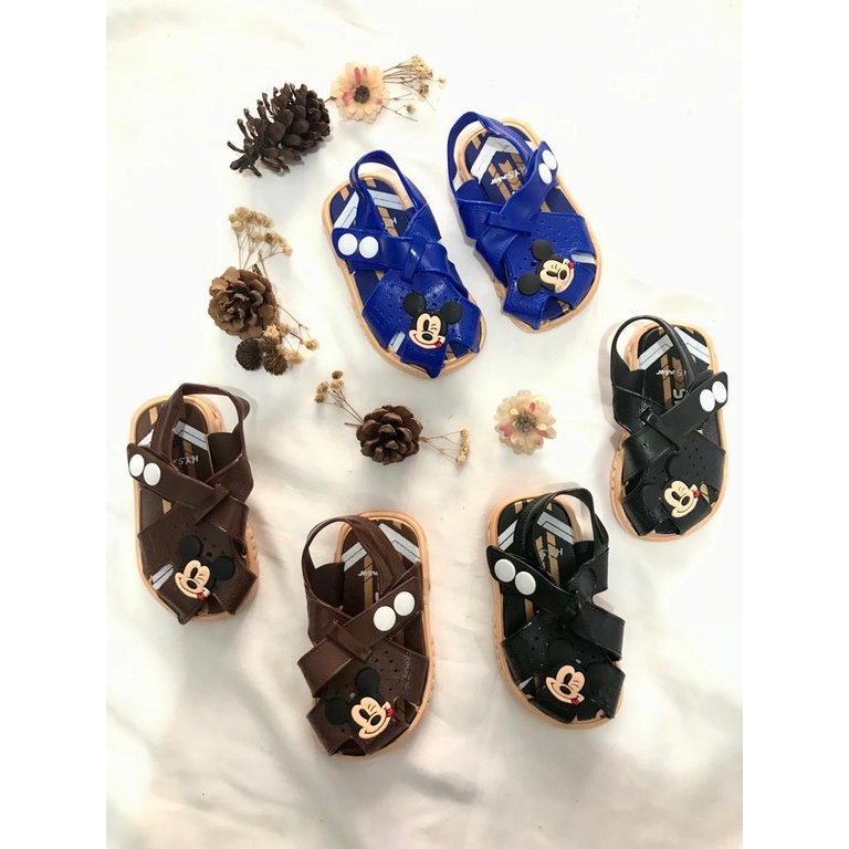 CUCI GUDANG SANDAL LET ANAK MINI MOTIF MICKEY MOUSE HYS 1792