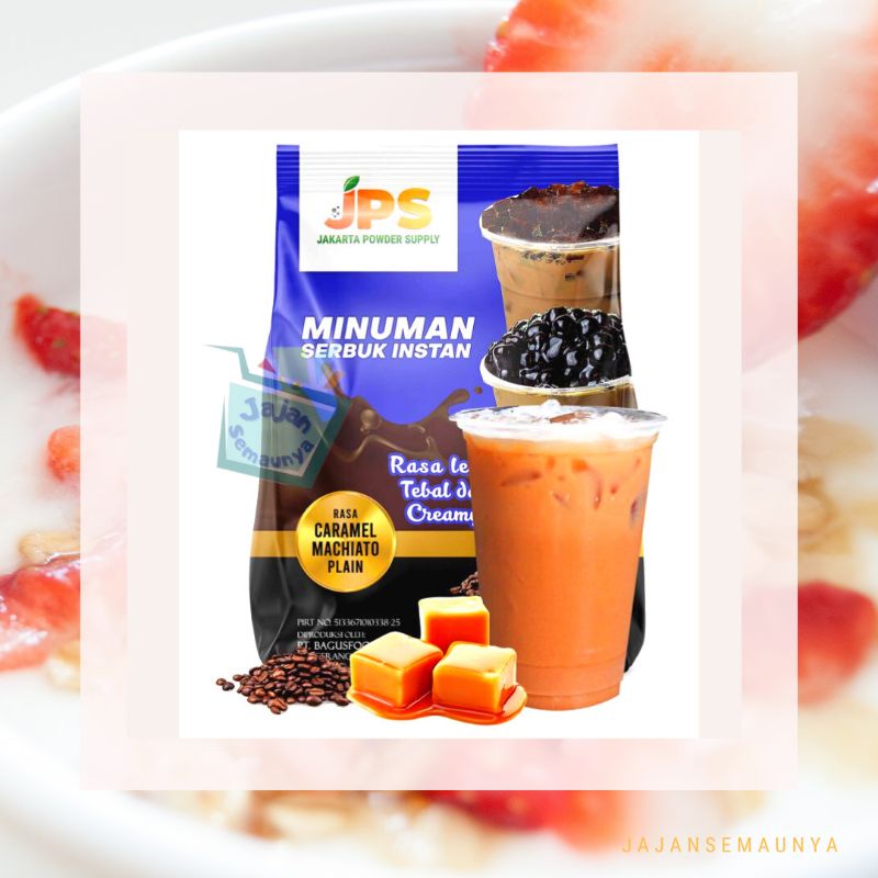 

Bubuk minuman JPS powder Caramel Machiato plain tanpa gula