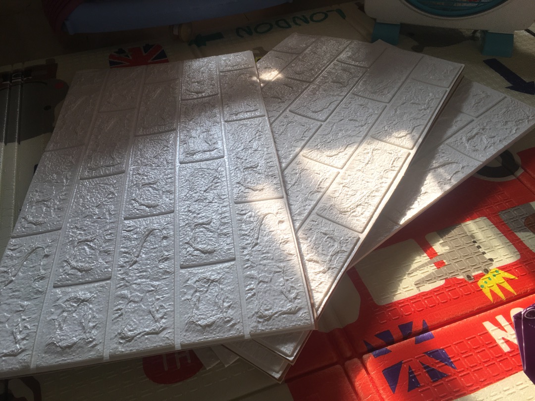 Hot Promo !! [cod] Wallpaper Foam 3d Bata Putih|white Brick Panel|classic Brick 70*77 Cm