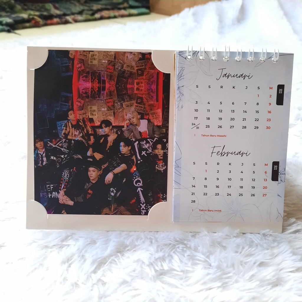 [BISA CUSTOM] KALENDER MEJA CUSTOM NCT BTS KPOP 2023!!