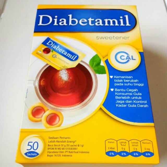

Diabetamil sweetener 50 saschet