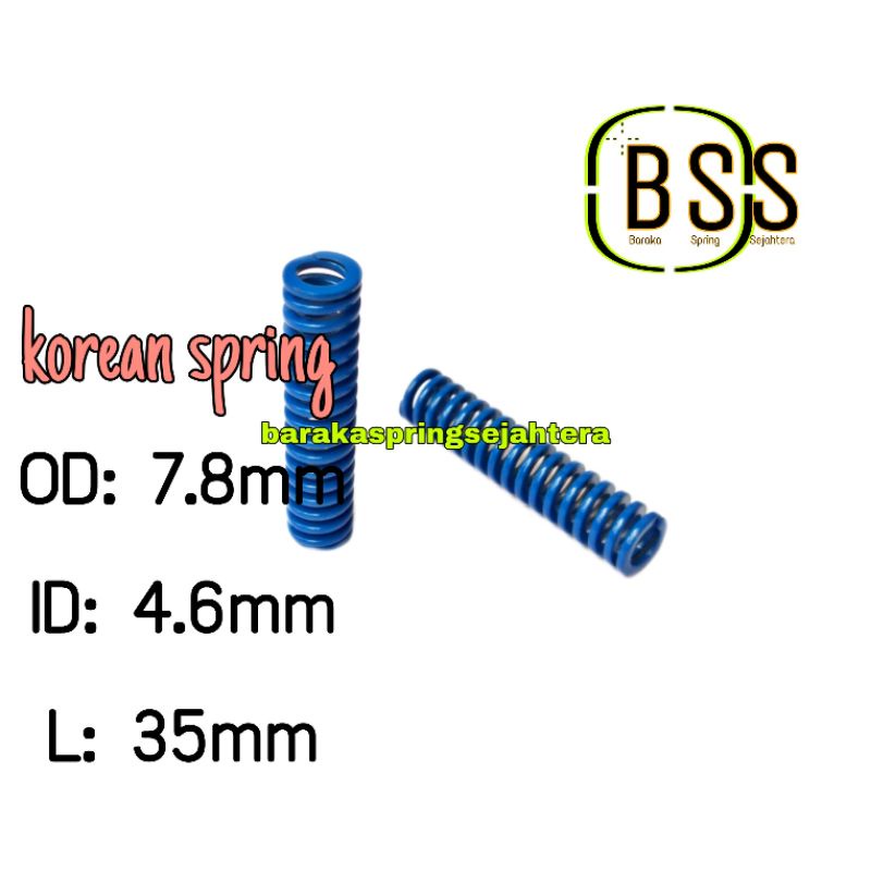 Spring Biru Tua 7.8-35  Per Valve Original Korea