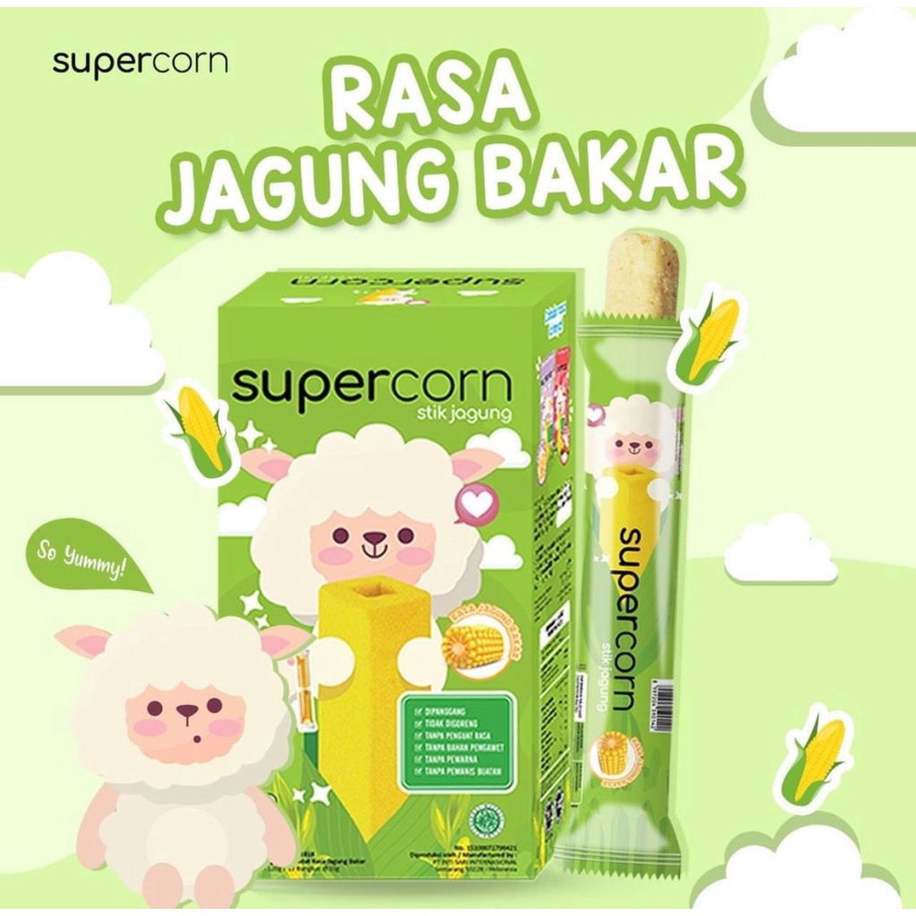 

Supercorn Stik Jagung Rasa Jagung Bakar 120gr (1 Box)