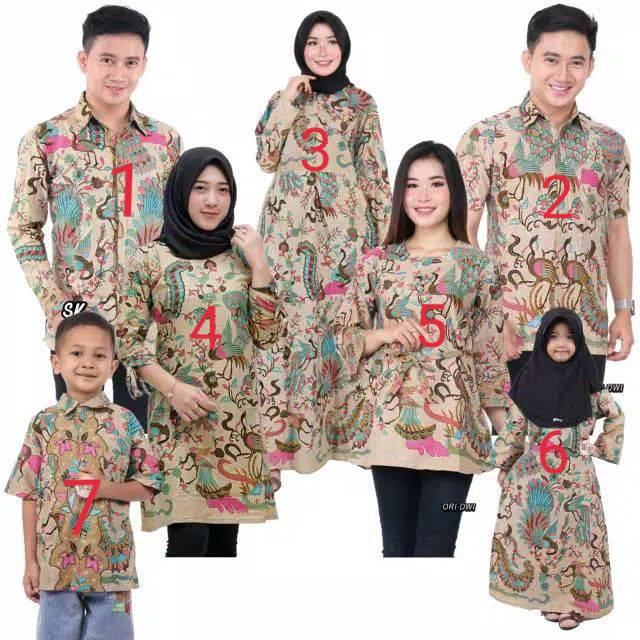 Sarimbit/couple baju batik sania Ruffle ori ndoro jowi garansi termurah dan terbaru