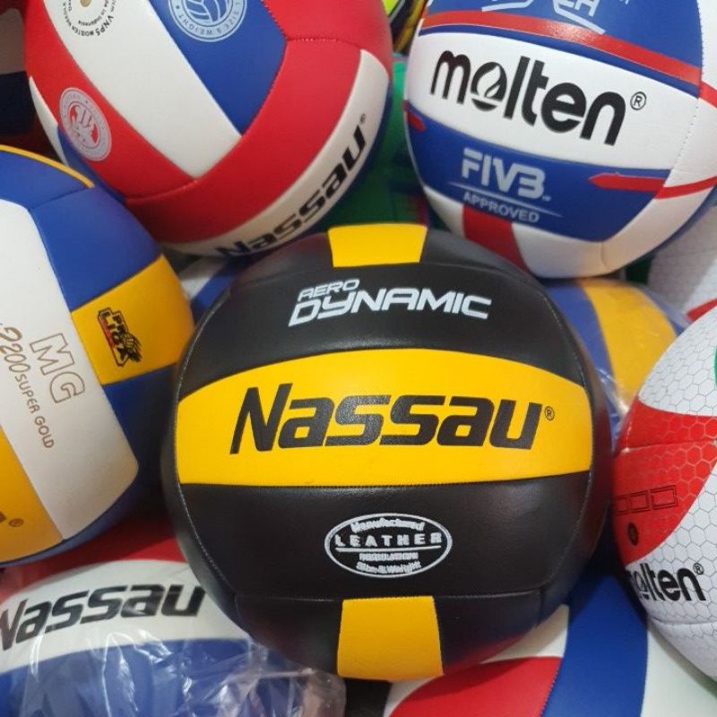 BOLA VOLI /VOLLY  (MIKASA NASSAU MOLTEN) HARGA TERBAIK PILIH SESUI VARIASI TIPE TERMURAH-Nassau dynamic jait