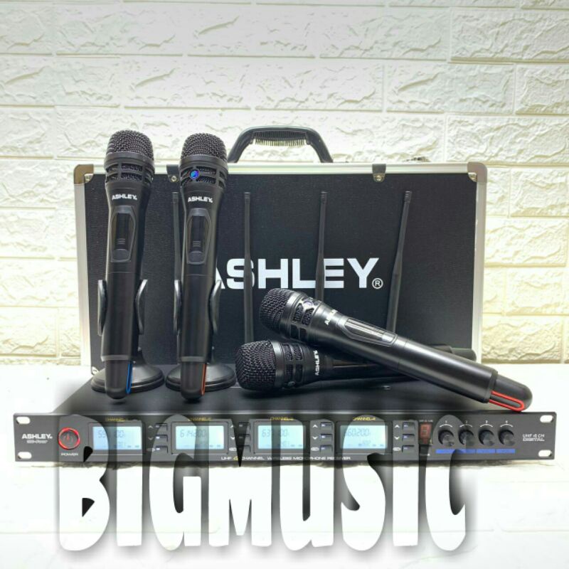 Mic Wireless Ashley MC FOUR Original 4 Mic Handheld Ashley MC FOUR