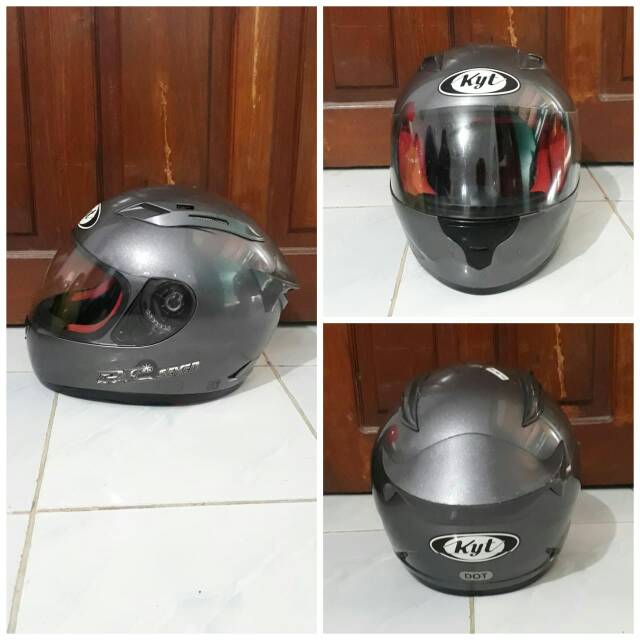 Helm KYT RC7 Grey Light Solid