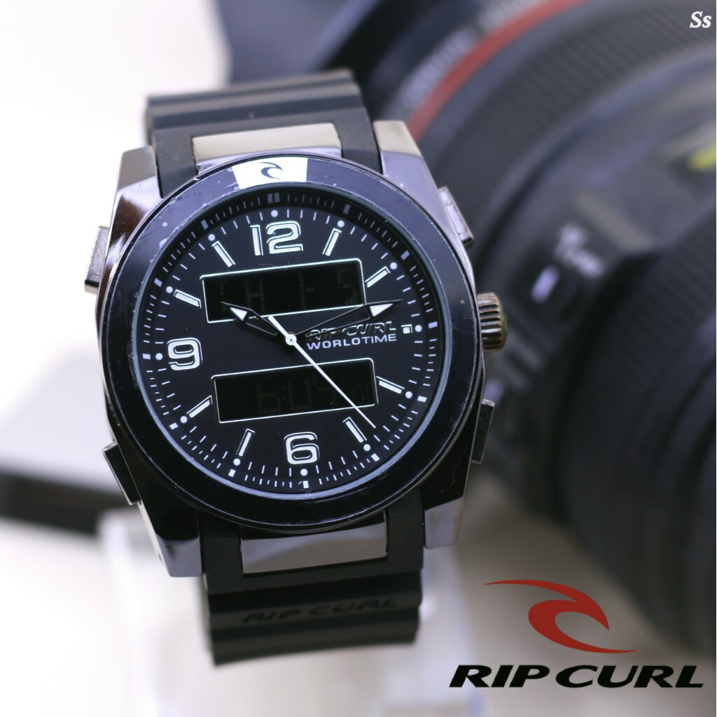 JAM TANGAN RIPCURL DUAL TIME TALI KARET