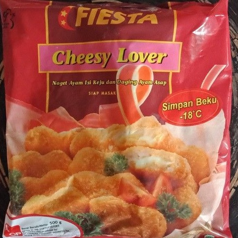 

FIESTA Cheesy Lover nugget naget ayam isi keju dan daging ayam asap