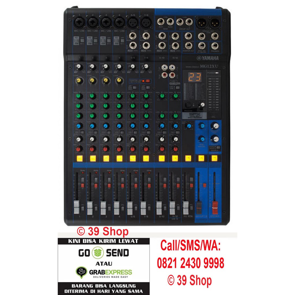 Mixer Audio Yamaha Mg 12xu Grade A 12 Channel Sound Mixer Mg 12 Xu Mg12 Xu Shopee Indonesia