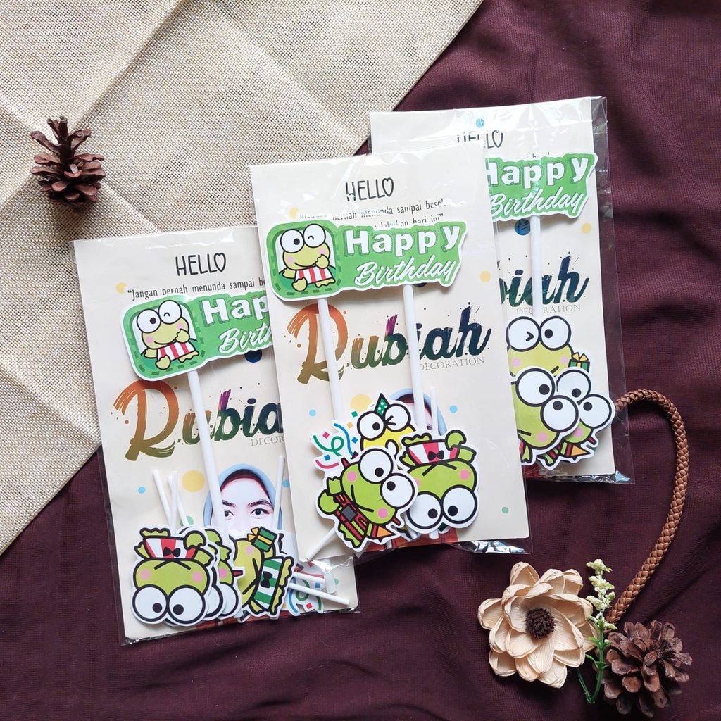 Jual Keroppi Topper Cake / Hiasan Kue Ulang Tahun | Shopee Indonesia