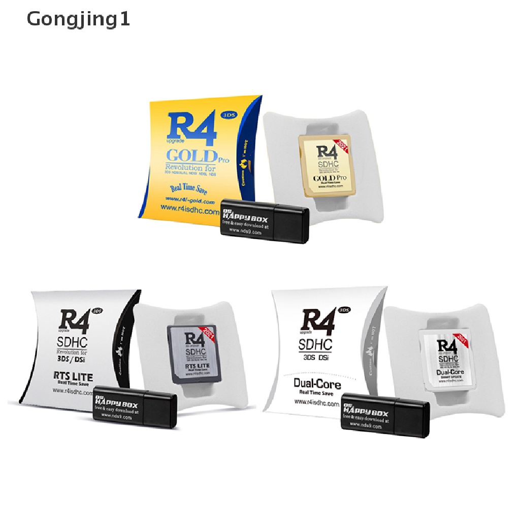 Gongjing1 2021 R4 Gold Pro SDHC Untuk DS / 3DS / 2DS / Revolution Cartridge Dengan Adapter USB